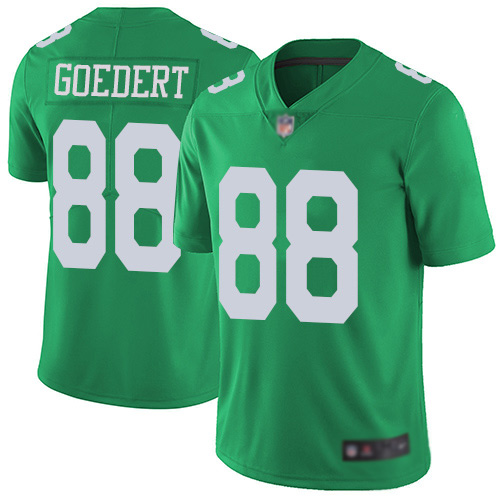 Men Philadelphia Eagles 88 Dallas Goedert Limited Green Rush Vapor Untouchable NFL Jersey Football